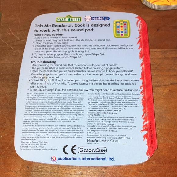 Sesame Street Me Reader Jr. Book Set - great books & can work with a sound pad - Picture 6 of 16